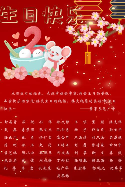 【生日祝福】恭祝2月生日的員工生日快樂！