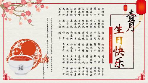 【生日祝福】恭祝1月生日的員工生日快樂！