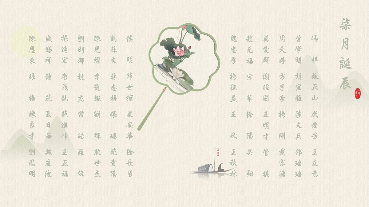 【生日祝?！抗ё?月生日的員工生日快樂！